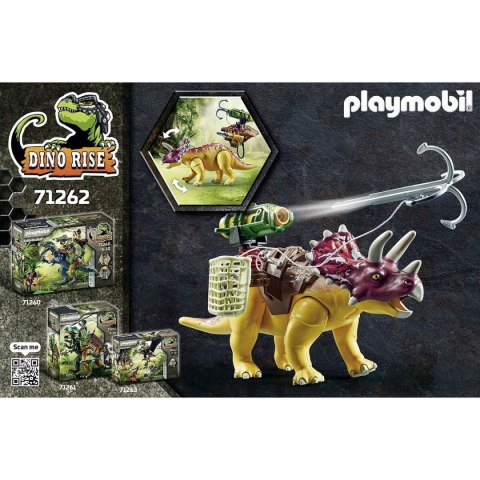 Playset Playmobil Dino Rise - Tricératops and soldiers 71262 37 Części