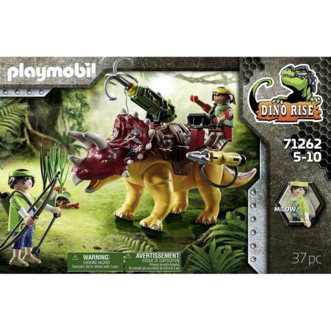 Playset Playmobil Dino Rise - Tricératops and soldiers 71262 37 Części
