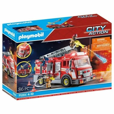 Playset Playmobil Fire Truck City Action 1 Części