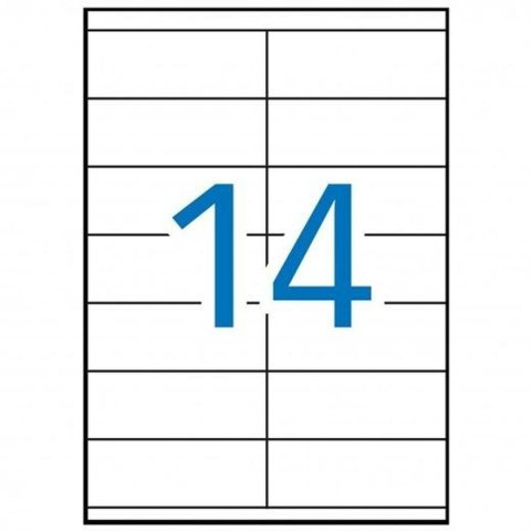 Etykiety MULTI 3 Biały 100 Kartki 105 x 42,4 mm