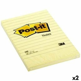 Karteczki przyklejane Post-it XL 15,2 x 10,2 cm Żółty (2 Sztuk)