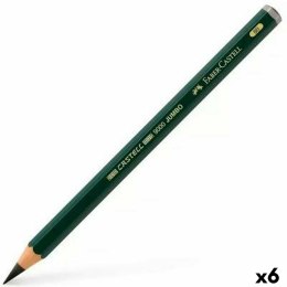 Ołówek Faber-Castell 9000 Jumbo Czarny 8B (6 Części)