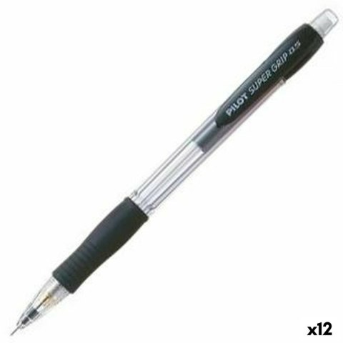 Ołówek mechaniczny Pilot Super Grip Czarny 0,5 mm (12 Sztuk)