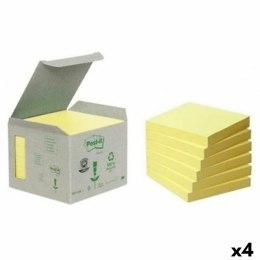 Zestaw karteczek samoprzylepnych Post-it Żółty 6 Części 76 x 76 mm (4 Sztuk)