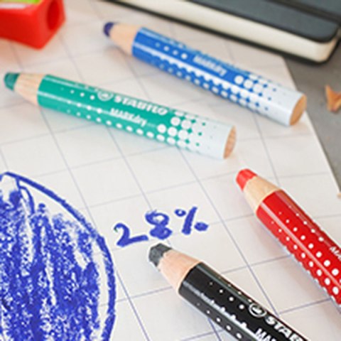 Marker Stabilo Mrakdry 5 Sztuk Kolor Zielony