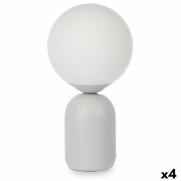 Lampa stołowa Lopta 40 W Biały Szary Ceramika 15 x 28,5 x 15 cm (4 Sztuk)