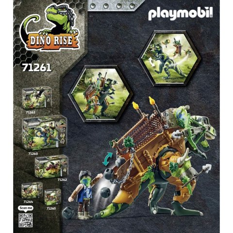 Playset Playmobil Dino Rise - Tyrannosaurus and soldier 71261 83 Części
