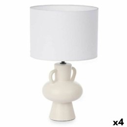 Lampa stołowa Wazon 40 W Biały Ceramika 24 x 39,7 x 24 cm (4 Sztuk)