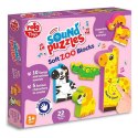 Puzzle dla dzieci Reig Zoo Blocks 22 Części