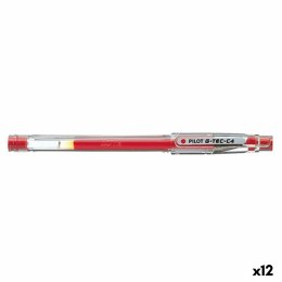 Długopis żelowy Pilot G-TEC C4 Czerwony 0,2 mm (12 Sztuk)