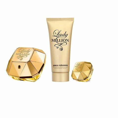 Zestaw Perfum dla Kobiet Paco Rabanne EDP Lady Million EDP 3 Części