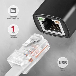 ADE-AR Karta sieciowa Gigabit Ethernet adapter, USB-A 3.2 Gen 1, instalacja automatyczna