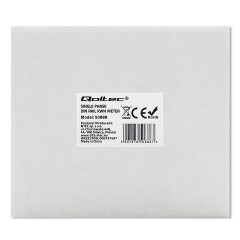 Jednofazowy elektroniczny licznik | miernik zużycia energii | 230V | LCD