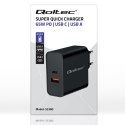 Ładowarka Super Quick PD | 1xUSB-C | 1xUSB | 65W | 5-20V | 1.5-3.25A | Czarna