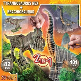 Puzzle 3D Educa układanka puzzle x 2 Dinozaury