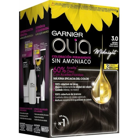Farba bez Amoniaku Garnier Olia Nº 3,0-Negro (1 Sztuk)