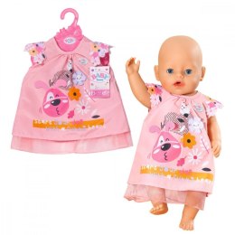 Sukienka z pieskiem dla lalki Baby Born 43 cm