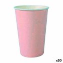 Zestaw kieliszków Algon Jednorazowe Karton Różowy 20 Części 220 ml (20 Sztuk)