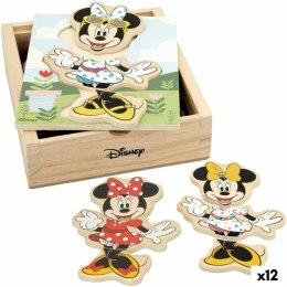 Drewniane Puzzle dla Dzieci Disney + 2 lat 19 Części (12 Sztuk)