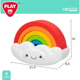 Gra Zręcznościowa dla Maluchów PlayGo Tęcza 6 Części 21,5 x 16 x 8,5 cm (6 Sztuk)