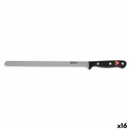 Nóż do Szynki Quttin Sybarite Czarny Srebrzysty 28 cm (16 Sztuk)