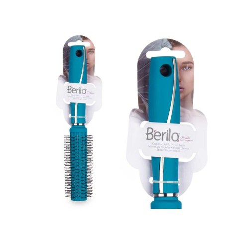 Okrągła szczotka Berilo Kolor Zielony Silikon Plastikowy (12 Sztuk)