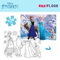 Puzzle dla dzieci Frozen Dwustronny 108 Części 70 x 1,5 x 50 cm (6 Sztuk)