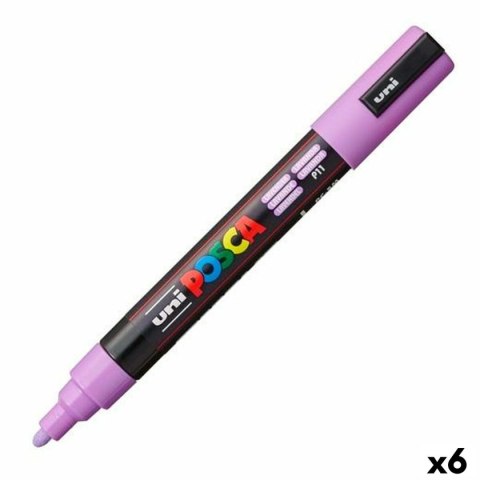 Marker/mazak POSCA PC-5M Lawenda (6 Sztuk)