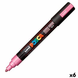 Marker/mazak POSCA PC-5M Różowy (6 Sztuk)