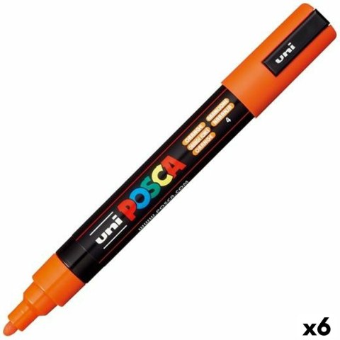 Mazaki POSCA PC-5M Pomarańczowy (6 Sztuk)