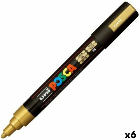 Mazaki POSCA PC-5M Złoty (6 Sztuk)
