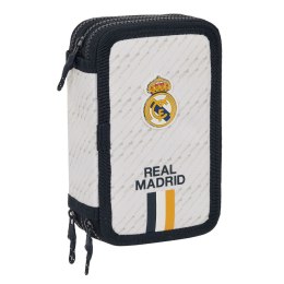 Piórnik potrójny Real Madrid C.F. Biały 12.5 x 19.5 x 5.5 cm (36 Części)
