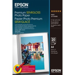 Błyszczący Papier Fotograficzny Epson Premium Semigloss Photo Paper 20 Kartki 251 g/m² A4