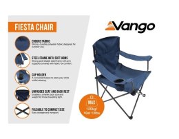 Krzesło kempingowe Vango Fiesta Chair niebieskie