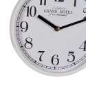 Zegar Ścienny Biały Drewno Szkło 22 x 22 x 4,5 cm