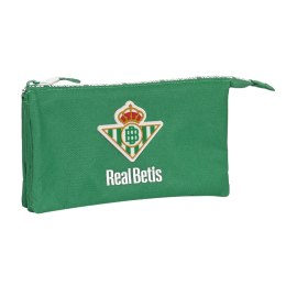 Piórnik Podwójny Real Betis Balompié Kolor Zielony 22 x 12 x 3 cm