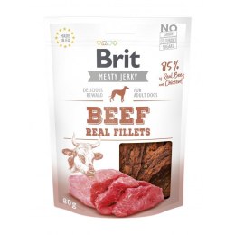 Brit Jerky Beef Real Fillets - Wołowina - przysmak dla psa - 200 g