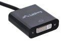 Adapter Lanberg AD-0007-BK (DisplayPort M - DVI-D F; 0,10m; kolor czarny)
