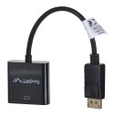 Adapter Lanberg AD-0007-BK (DisplayPort M - DVI-D F; 0,10m; kolor czarny)