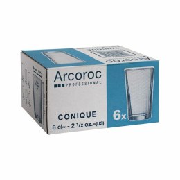 Szklanka/kieliszek Arcoroc Conique Przezroczysty Szkło (6 Sztuk) (8 cl)