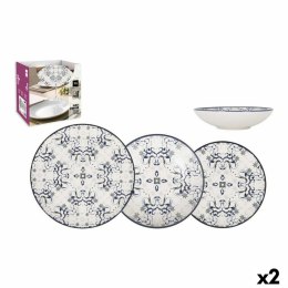 Zestaw Obiadowy La Mediterránea Tesa 12 Części Porcelana (2 Sztuk)