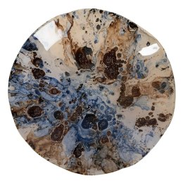 Dekoracja na Stół Niebieski Brązowy 29 x 29 x 5 cm