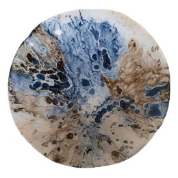 Dekoracja na Stół Niebieski Brązowy 39 x 39 x 6,5 cm