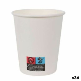 Zestaw kieliszków Algon Karton Jednorazowe Biały 250 ml 36 Sztuk (15 Części)
