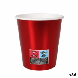 Zestaw kieliszków Algon Karton Jednorazowe Czerwony 36 Sztuk 200 ml (10 Części)