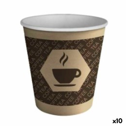 Zestaw kieliszków Algon Karton Jednorazowe Kawa 10 Sztuk (100 Części)