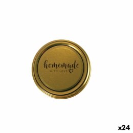 Zestaw pokrywek Sarkap Homemade Złoty 6 Części 6,6 x 0,8 cm (24 Sztuk)
