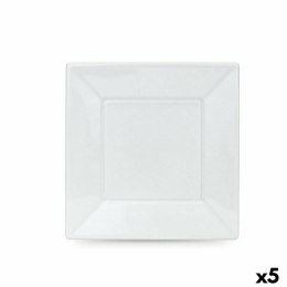 Zestaw talerzy wielokrotnego użytku Algon Biały Plastikowy 23 x 23 x 1,5 cm (36 Sztuk)