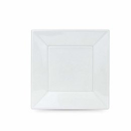 Zestaw talerzy wielokrotnego użytku Algon Biały Plastikowy 23 x 23 x 2 cm (24 Sztuk)