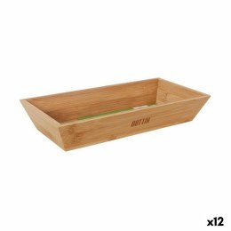 Zlewnia Quttin Brązowy Bambus 29,3 x 14 x 5 cm (12 Sztuk)